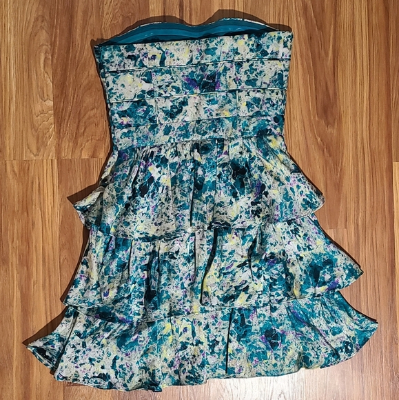 Cynthia Steffe Deep Jade Strapless Dress - Picture 3 of 5